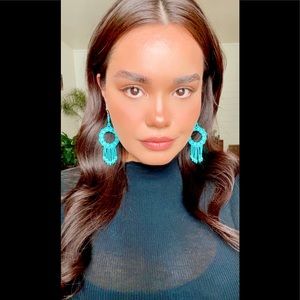 Native Cora Artisan Beaded Earrings 👑